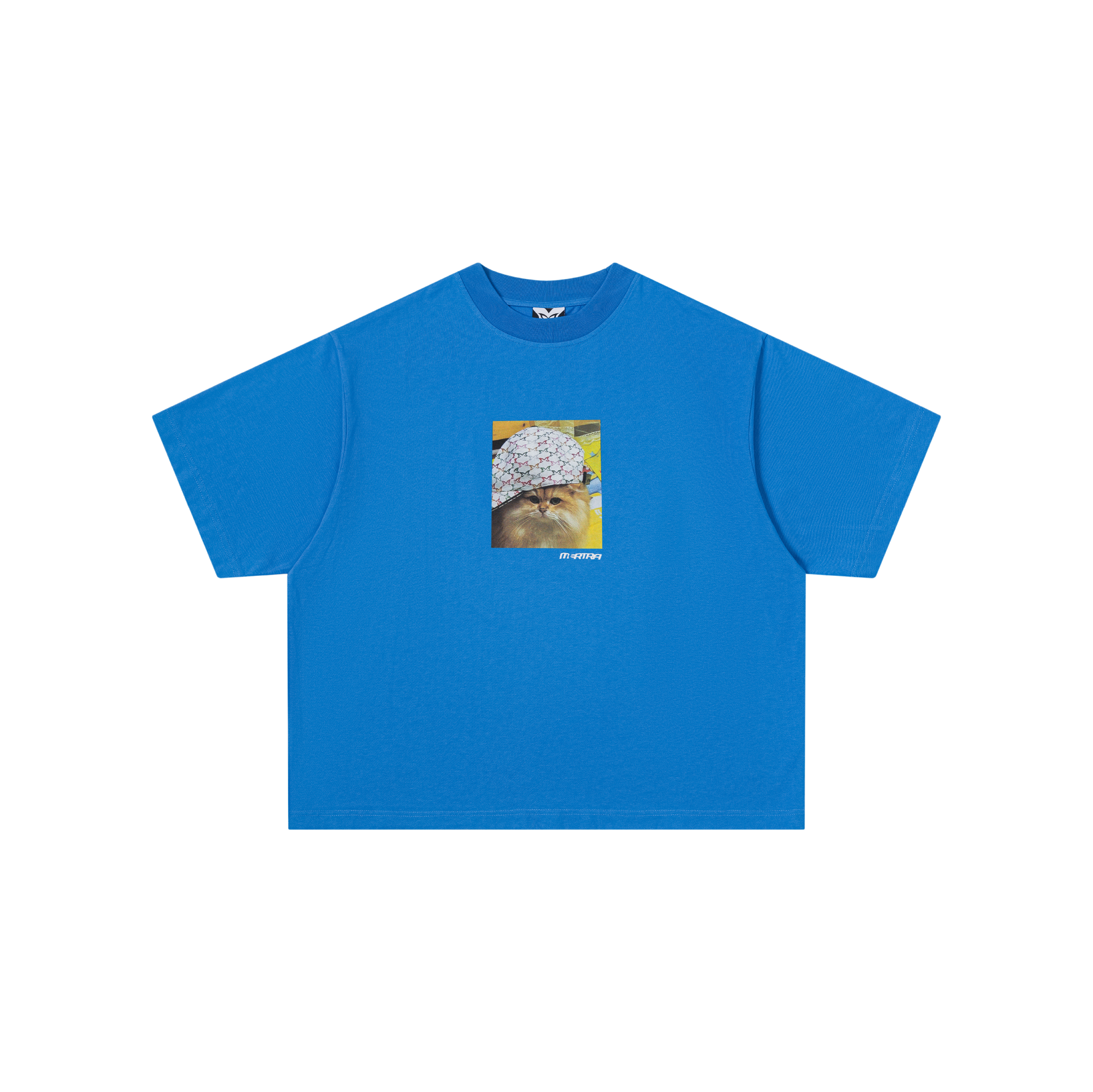 Cat In Da Hat Tee (Blue)