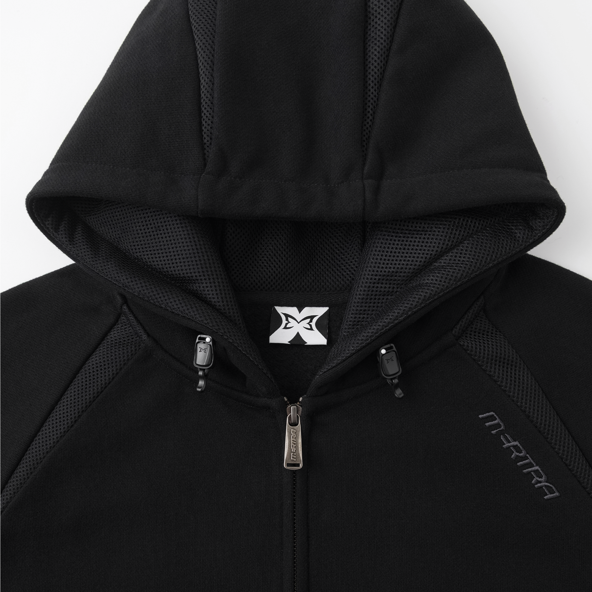 Serpent Zip Up Hood (Black)