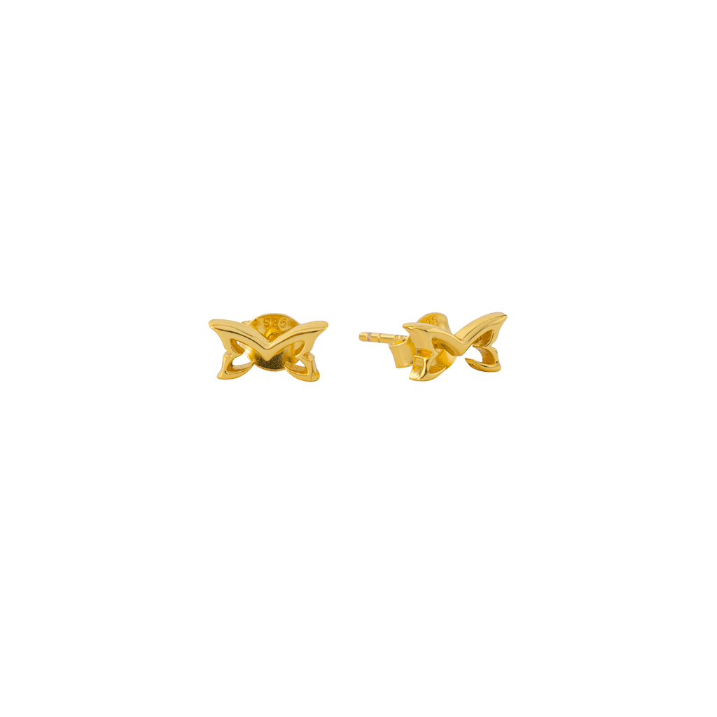 Logo Stud Earrings (Gold)