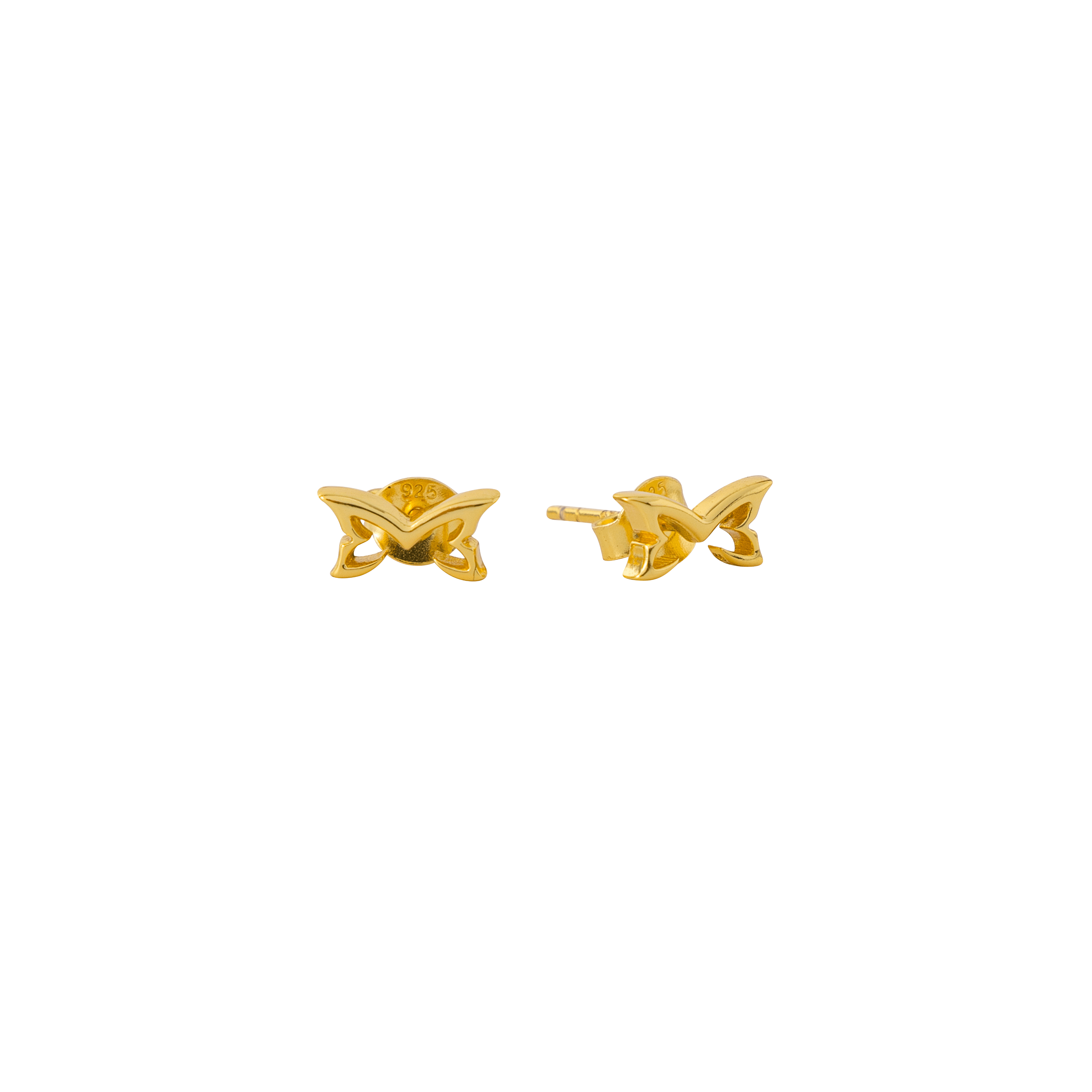 Logo Stud Earrings (Gold)