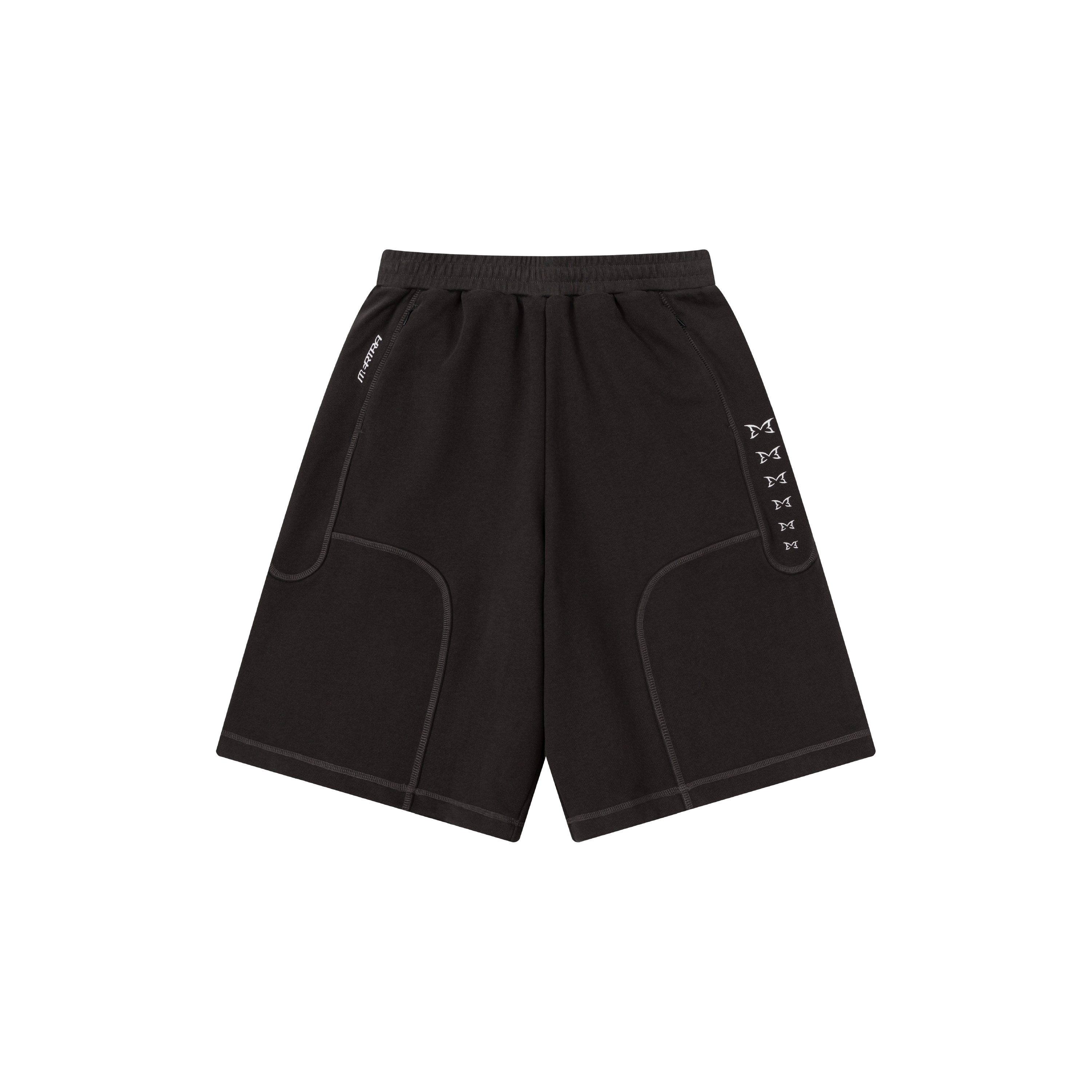 Contra Track Shorts (Cream / Charcoal)